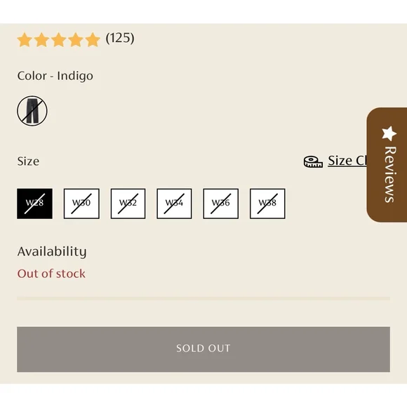 NON STOCK 15oz Raw Denim Selvedge Jeans Regular Fit Straight Rigid Version 34x34 - Picture 7 of 14